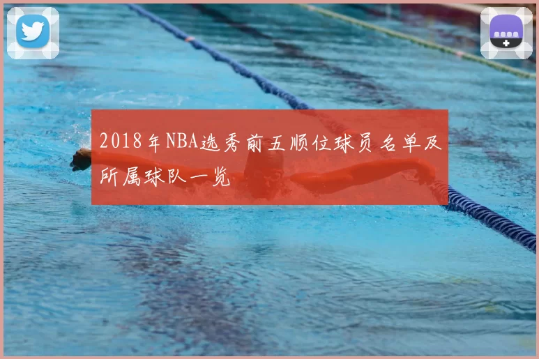 2018年NBA选秀前五顺位球员名单及所属球队一览